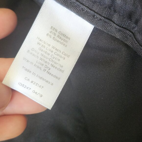 Talbots hampshire black ankle pants with white polka dot – size 6 petite - Picture 6 of 12